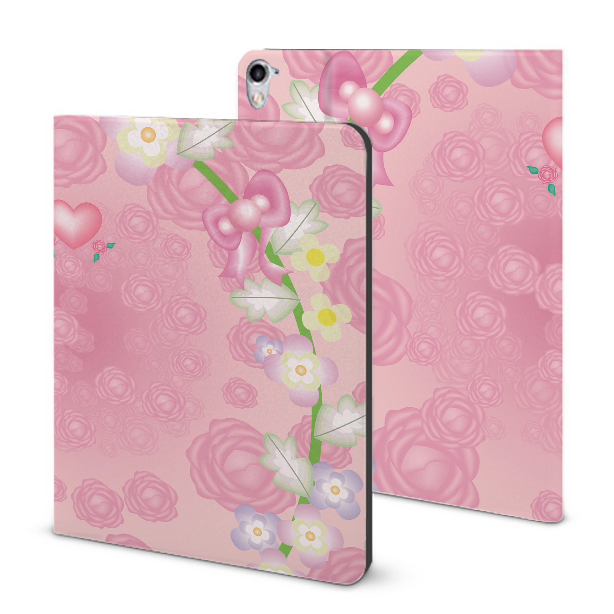 （画像用） Hello Kitty ハローキティ IPad ケース ブック型 PUレザー TPU 耐衝撃 軽量 薄型 ペン収納なし 全面保護 IPad 各モデル対応